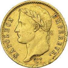 France, Napoléon I, 20 Francs, 1808, Paris, AU(50-53), Gold,KM:687.1,Gadoury1024