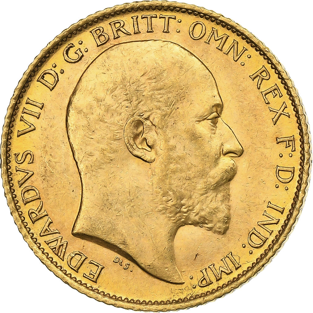 Australia, Edward VII, 1/2 Sovereign, 1908, Sydney, Oro, SPL-, KM:804