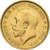 Australia, George V, 1/2 Sovereign, 1915, Sydney, Gold, AU(55-58), KM:819