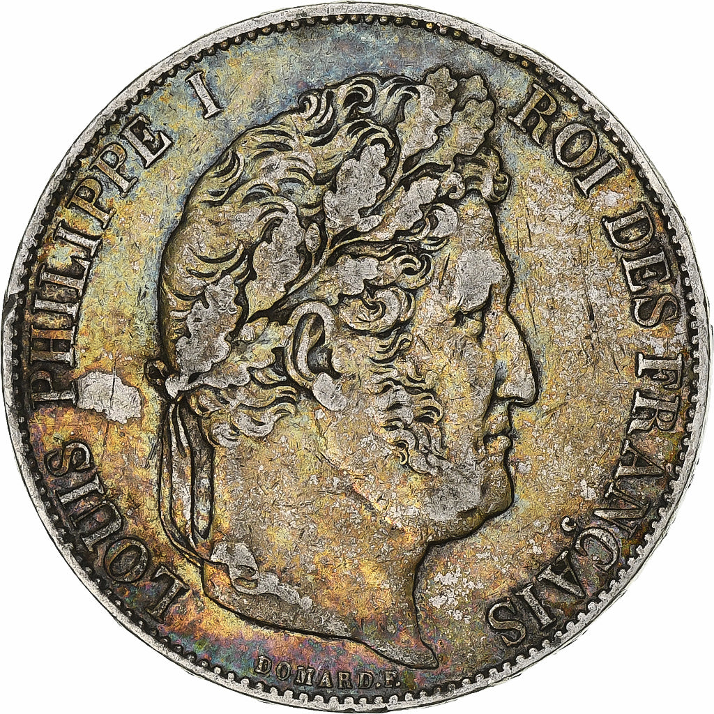 Francia, Louis-Philippe, 5 Francs, 1848, Paris, Argento, BB+, Gadoury:678a, Le