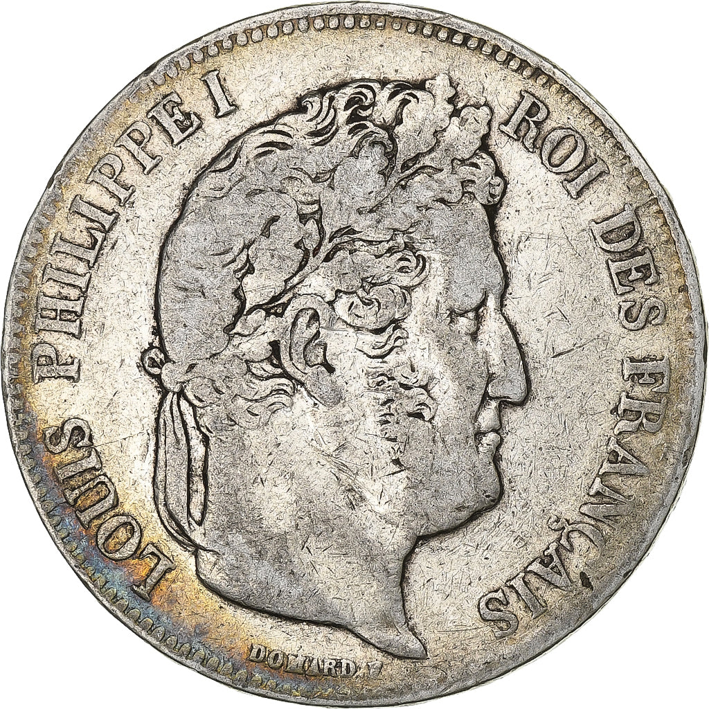 Münze, Frankreich, Louis-Philippe, 5 Francs, 1835, Lyon, S+, Silber, KM:749.4