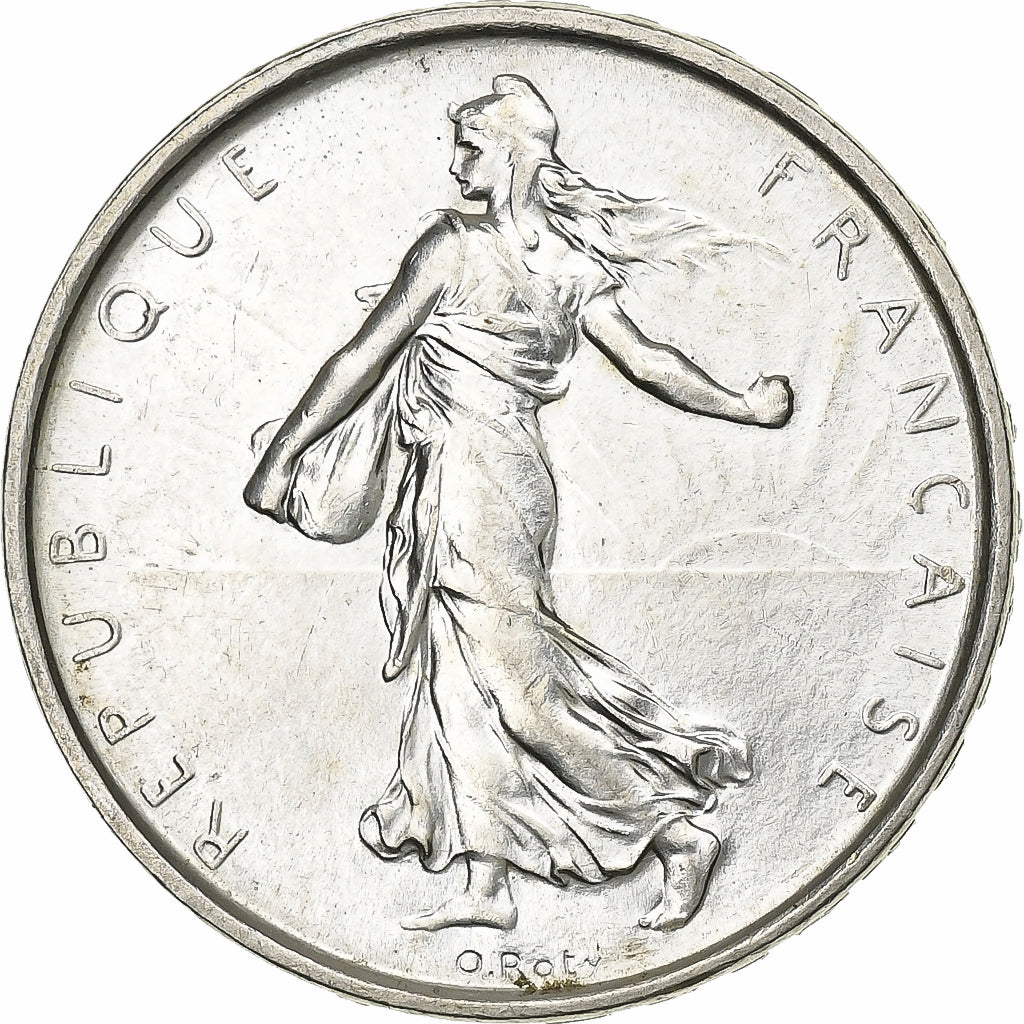 Moeda, França, Semeuse, 5 Francs, 1963, Paris, MS(60-62), Prata, KM:926