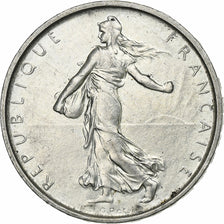 France, 5 Francs, Semeuse, 1966, Paris, Silver, AU(55-58), Gadoury:770, KM:926