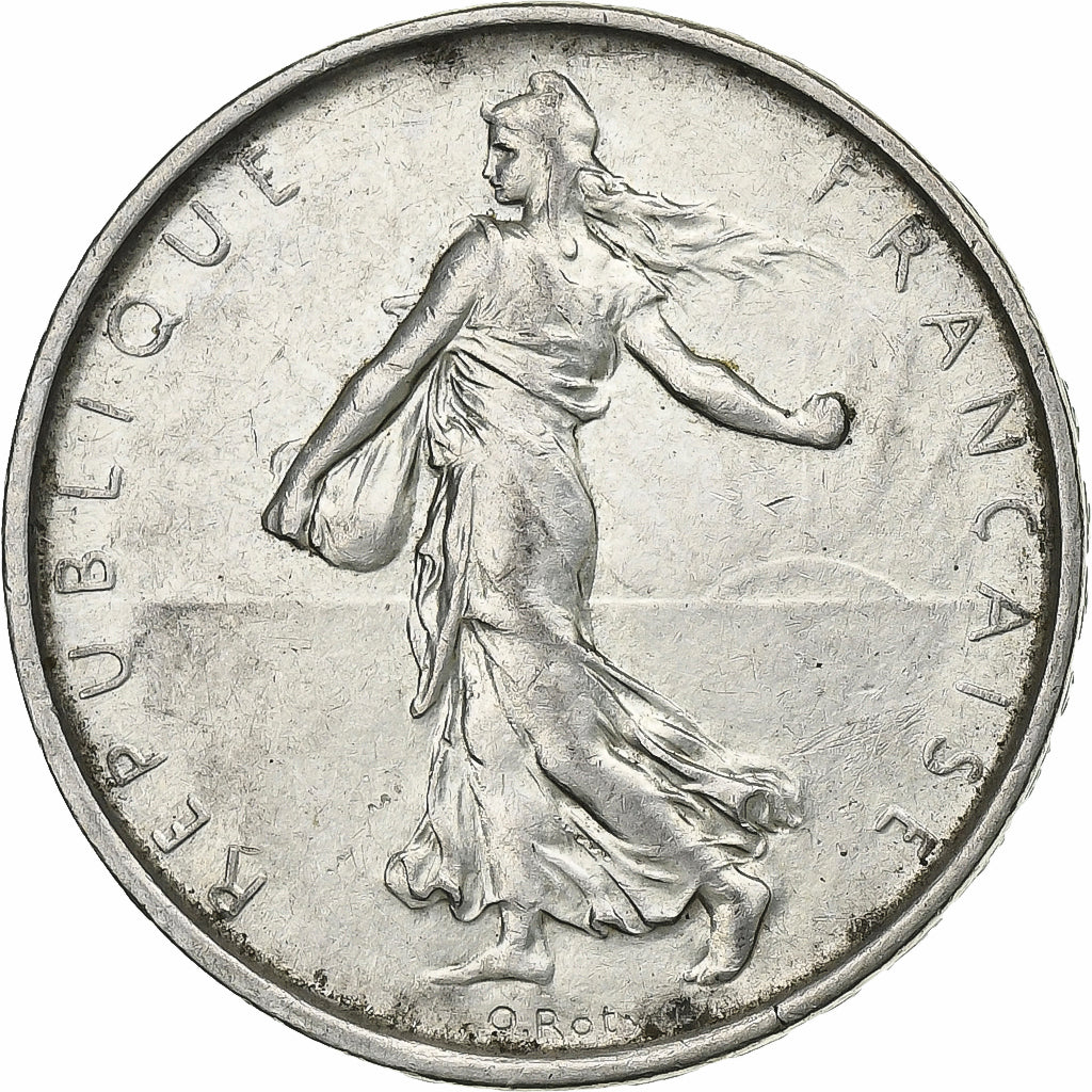 France, Semeuse, 5 Francs, 1966, Paris, AU(50-53), Silver, KM:926, Gadoury:770