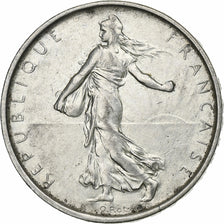 France, Semeuse, 5 Francs, 1966, Paris, AU(50-53), Silver, KM:926, Gadoury:770