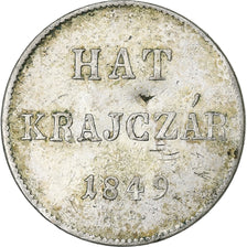 Coin, Hungary, Franz Joseph I, Hat (6) Krajczar, 1849, Nagybanya, VF(30-35)