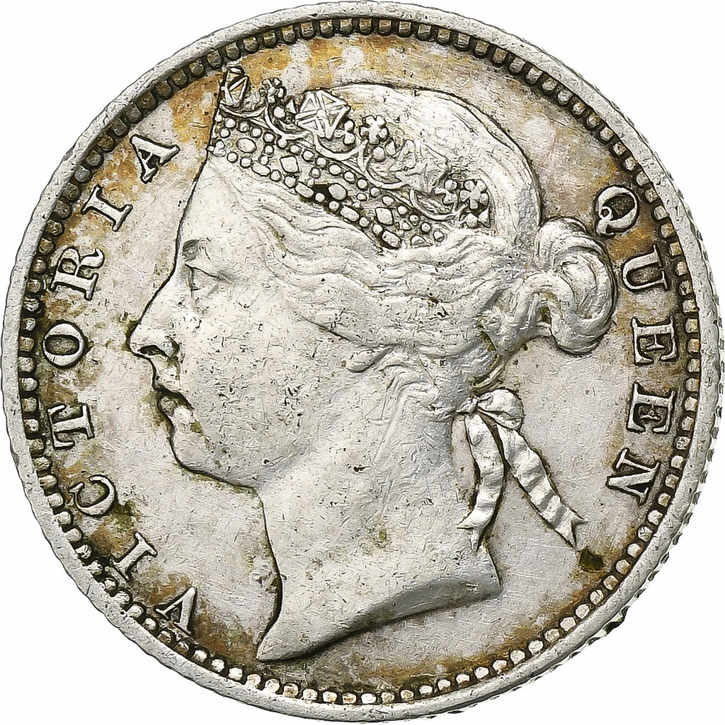 Münze, Straits Settlements, Victoria, 10 Cents, 1896, SS, Silber, KM:11
