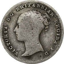 Great Britain, Victoria, 4 Pence, Groat, 1855, Silver, VF(20-25), KM:731.1