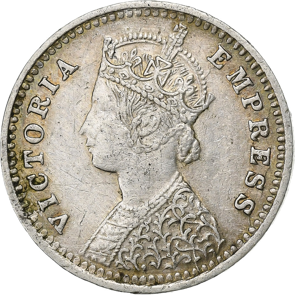 Indes britannique, Victoria, 2 Annas, 1897, Calcutta, Argent, TTB+, KM:488