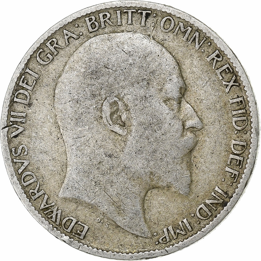 Great Britain, Edward VII, 6 Pence, 1902, Silver, VF(30-35), KM:799