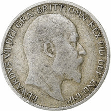 Great Britain, Edward VII, 6 Pence, 1902, Silver, VF(30-35), KM:799