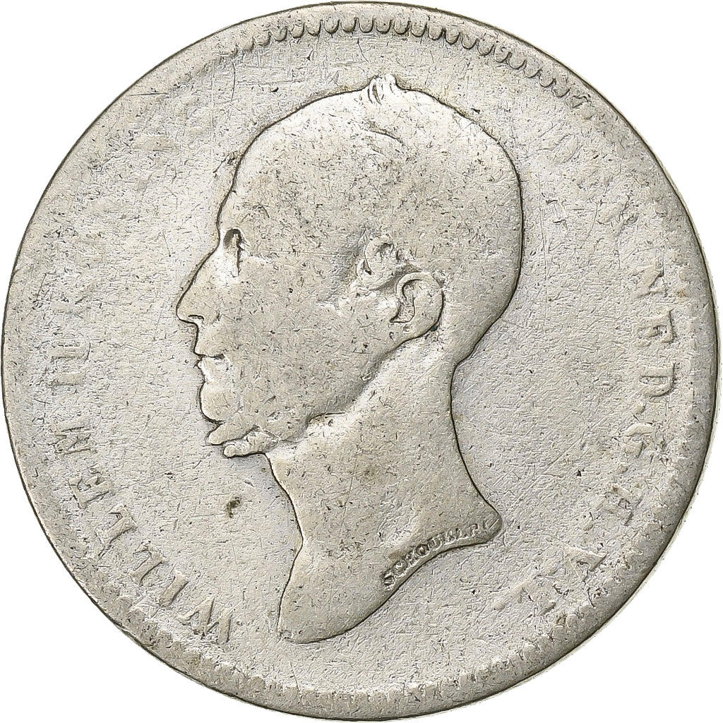 Moeda, Países Baixos, William II, 25 Cents, 1849, VF(30-35), Prata, KM:76