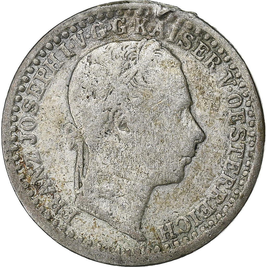 Coin, Austria, Franz Joseph I, 5 Kreuzer, 1859, VF(30-35), Silver, KM:2197