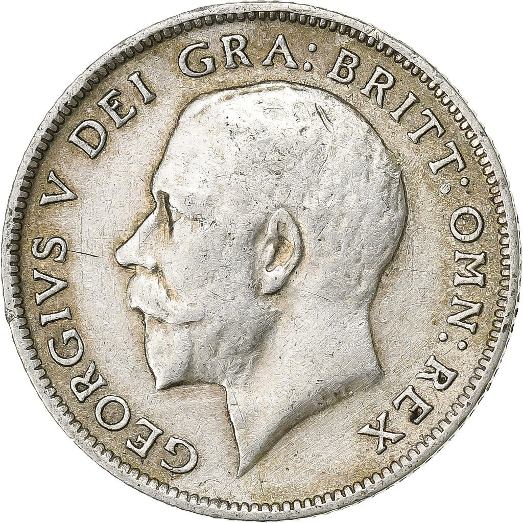 Coin, Great Britain, George V, 6 Pence, 1917, VF(30-35), Silver, KM:815