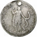 Coin, ITALIAN STATES, GENOA, 10 Soldi, 1814, VG(8-10), Silver, KM:286