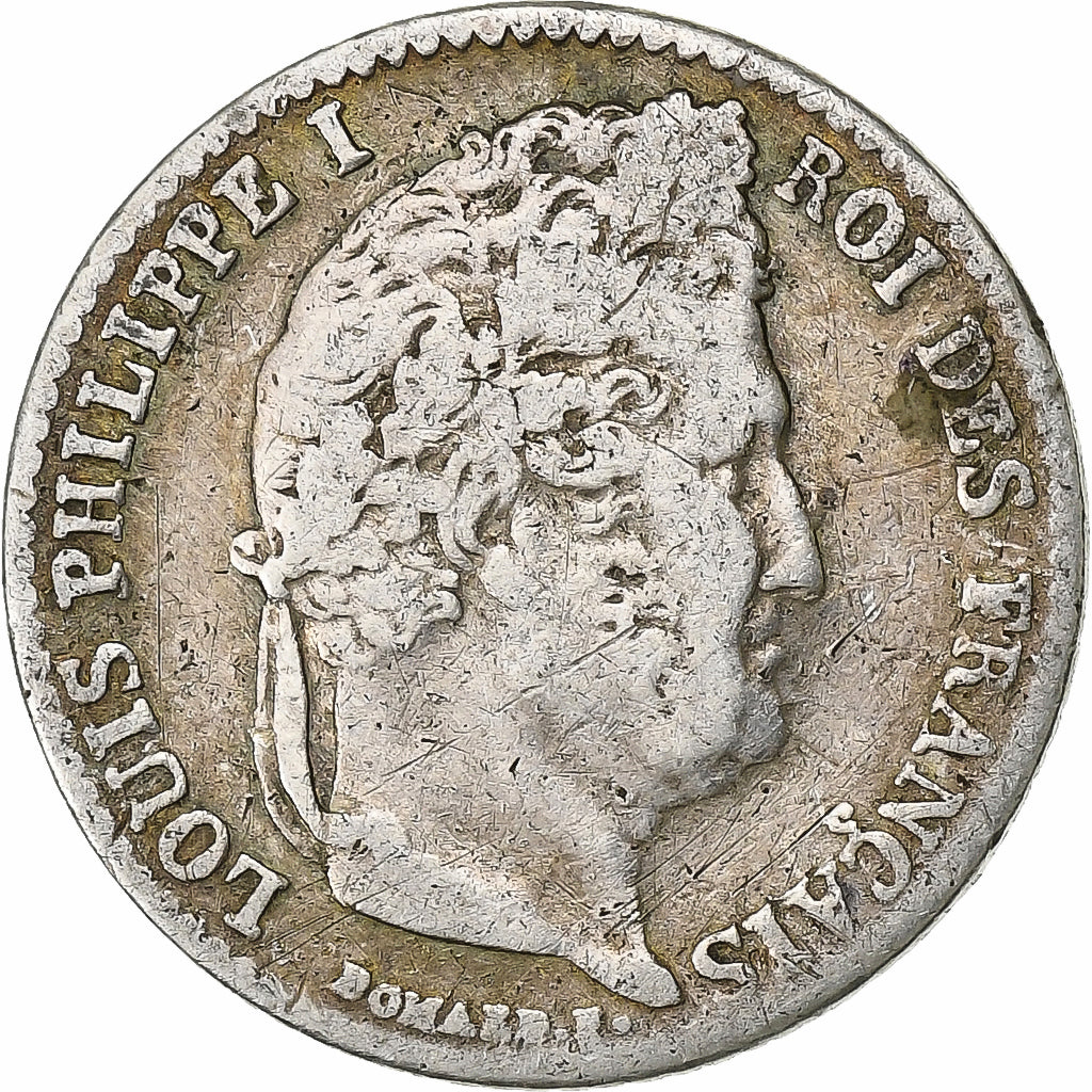 Coin, France, Louis-Philippe, 1/4 Franc, 1837, Paris, VF(20-25), Silver