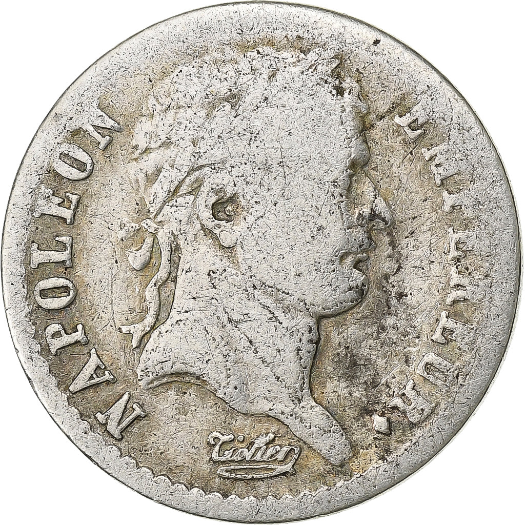 Francia, Napoleon I, Demi Franc, 1808, Paris, Argento, MB, Gadoury:398