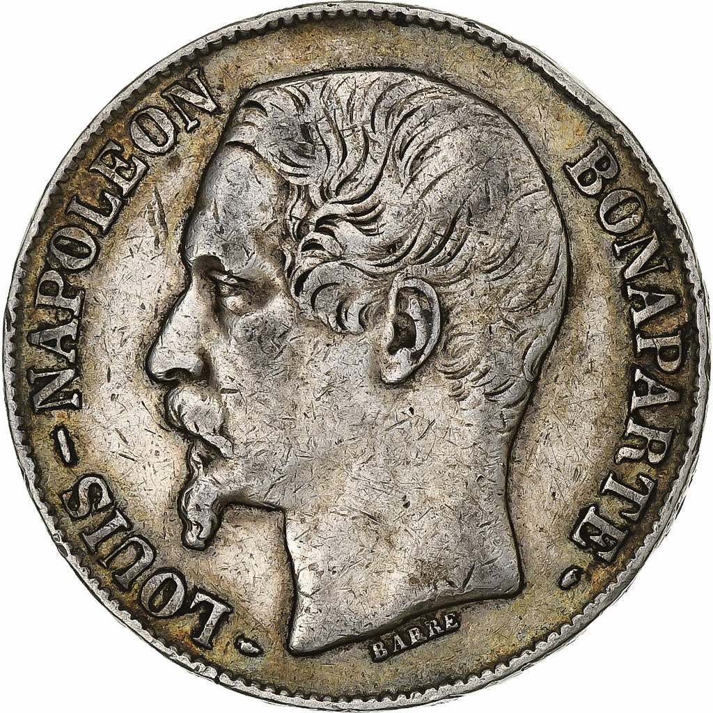 FRANCE, Napoléon III, 5 Francs, 1852, Paris, KM #773.1, VF(30-35), Silver, G...