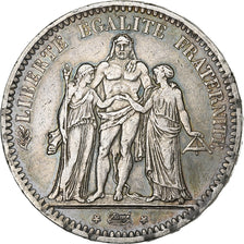Monnaie, France, Hercule, 5 Francs, 1849, Paris, TTB, Argent, Gadoury:683