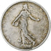 Moneta, Francia, Semeuse, Franc, 1909, Paris, MB+, Argento, KM:844.1