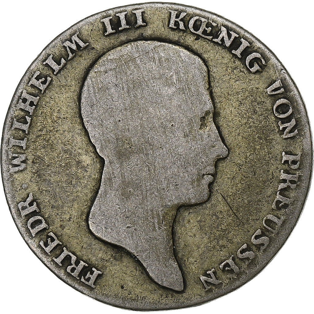 Münze, Deutsch Staaten, PRUSSIA, Friedrich Wilhelm III, 1/6 Thaler, 1816