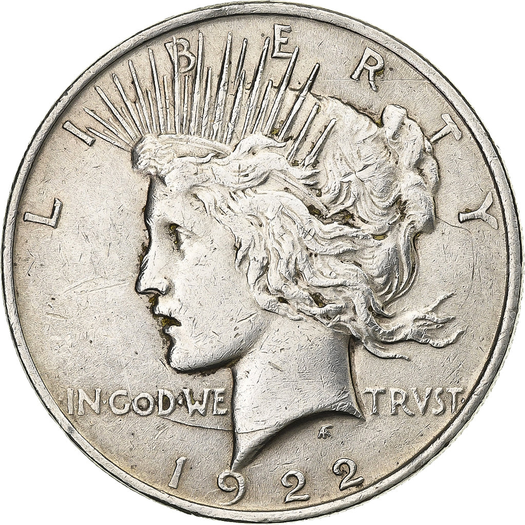 United States, Dollar, Peace Dollar, 1922, U.S. Mint, Silver, EF(40-45), KM:150