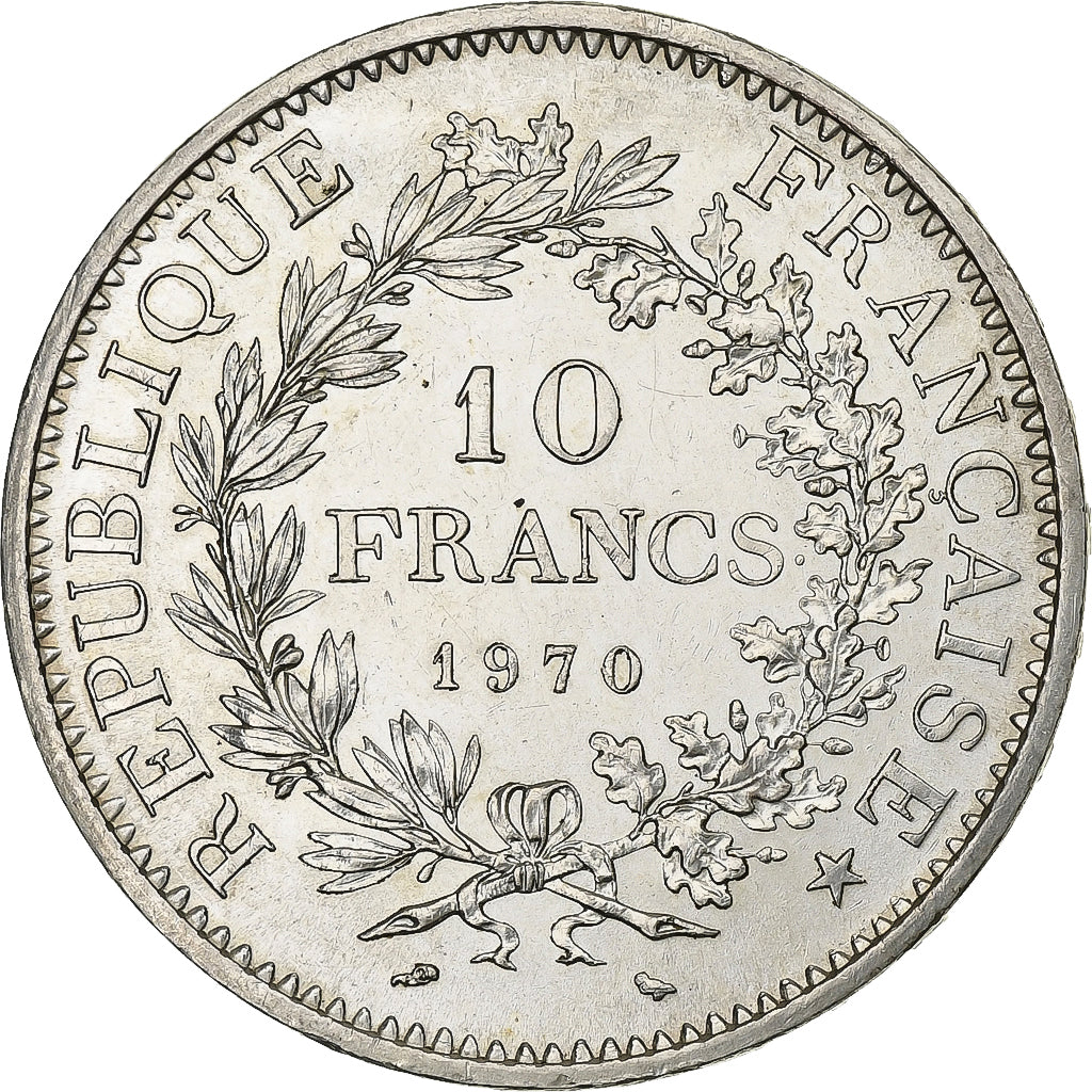 Coin, France, Hercule, 10 Francs, 1970, Paris, MS(60-62), Silver, KM:932