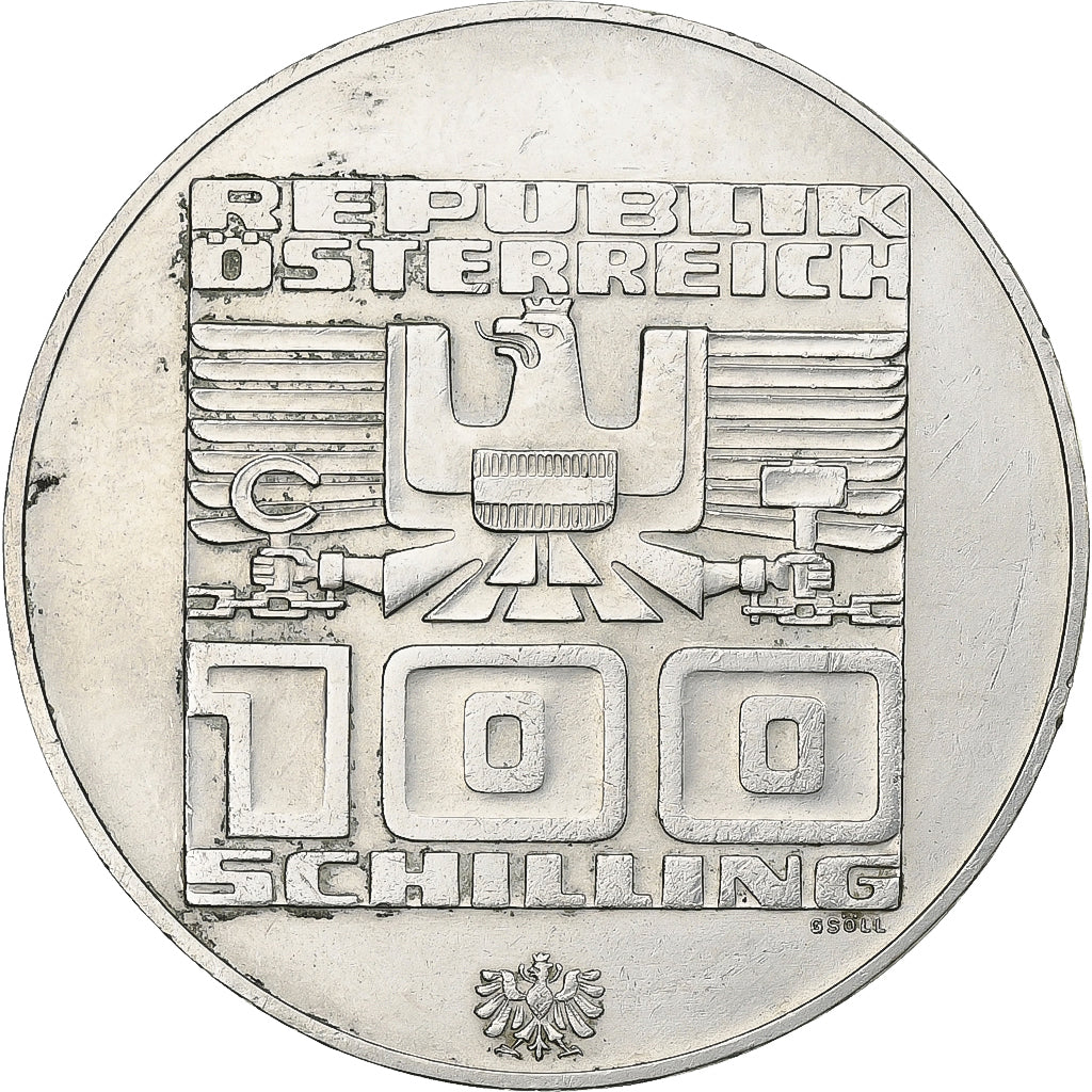 Austria, 100 Schilling, 1976, Vienna, Silver, EF(40-45), KM:2929