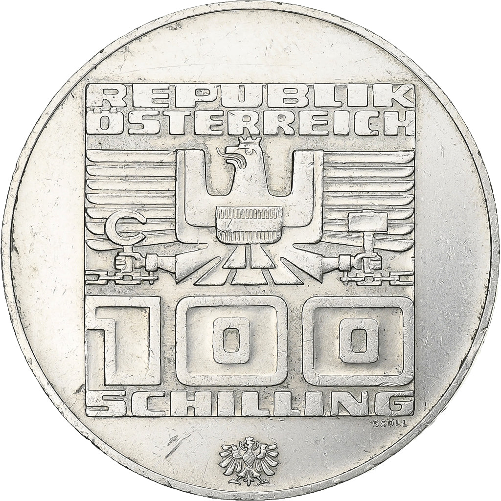 Austria, 100 Schilling, 1976, Vienna, Silver, AU(55-58), KM:2928
