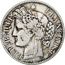 Münze, Frankreich, Cérès, 2 Francs, 1887, Paris, S+, Silber, KM:817.1