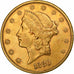 United States, $20, Double Eagle, Liberty Head, 1880, U.S. Mint, Gold
