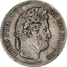 FRANCE, Louis-Philippe, 5 Francs, 1842, Strasbourg, KM #749.3, EF(40-45),...