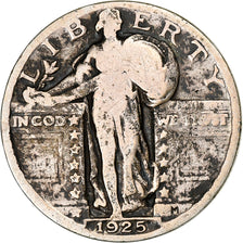 United States, Standing Liberty Quarter, 1925, Philadelphia, Silver, VF(20-25)