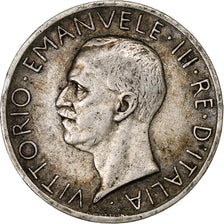 Italy, Vittorio Emanuele III, 5 Lire, 1927, Rome, Silver, AU(50-53), KM:67.2