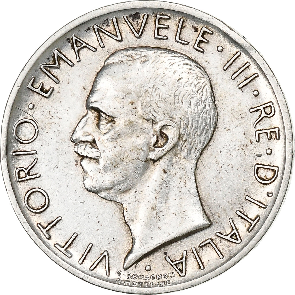 Coin, Italy, Vittorio Emanuele III, 5 Lire, 1930, Rome, AU(50-53), Silver