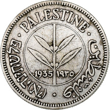 Coin, Palestine, 50 Mils, 1935, EF(40-45), Silver, KM:6