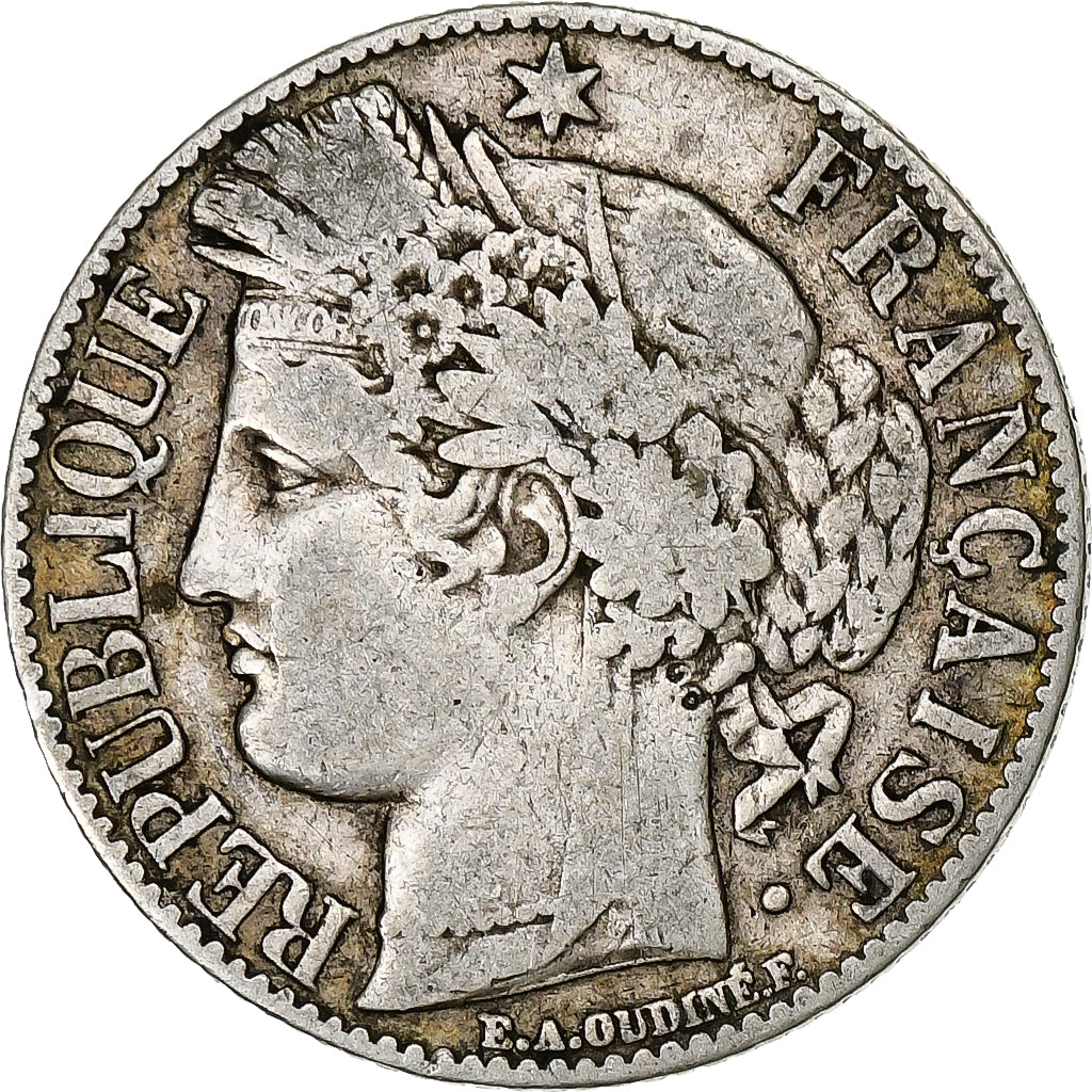 Coin, France, Cérès, Franc, 1887, Paris, VF(30-35), Silver, KM:822.1