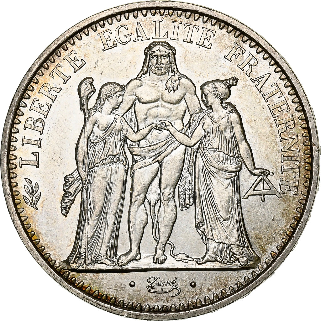 France, 10 Francs, Hercule, 1971, Paris, Silver, MS(60-62), KM:932