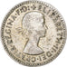 Australia, Elizabeth II, 3 Pence, 1955, Plata, MBC