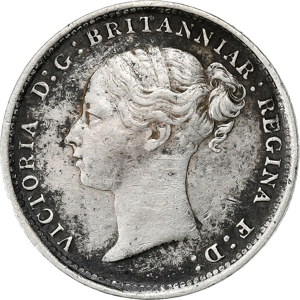 Grande-Bretagne, Victoria, 3 Pence, 1887, Argent, TTB+, KM:730