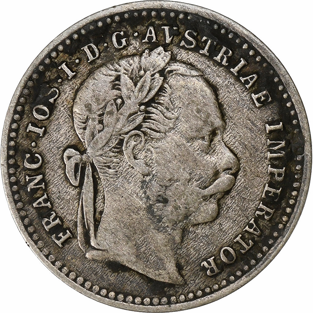 Autriche, François-Joseph Ier, 10 Kreuzer, 1872, Vienne, Billon, TB+