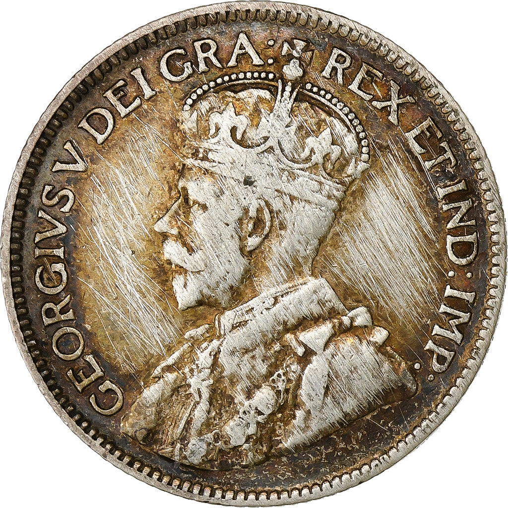 Canada, George V, 25 Cents, 1918, Royal Canadian Mint, Zilver, FR+, KM:24