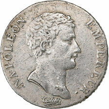 France, Demi Franc, Napoléon I, An 13 (1805), Paris, Silver, VF(30-35)