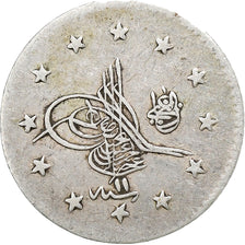 Ottoman Empire, Abdul Hamid II, 1 Kurus, 1897 (1293), Constantinople, Silver