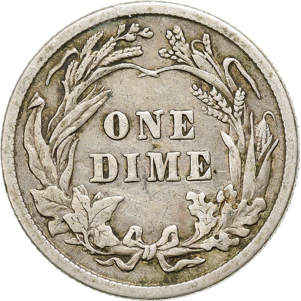 Stati Uniti, Dime, Barber Dime, 1915, Philadelphia, Argento, BB, KM:113