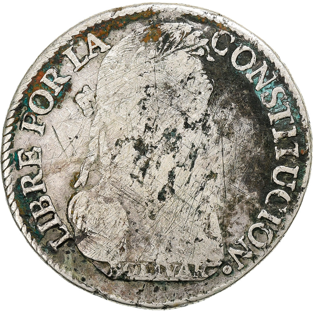 Coin, Bolivia, 4 Soles, 1830, Potosi, VF(30-35), Silver, KM:96a.2