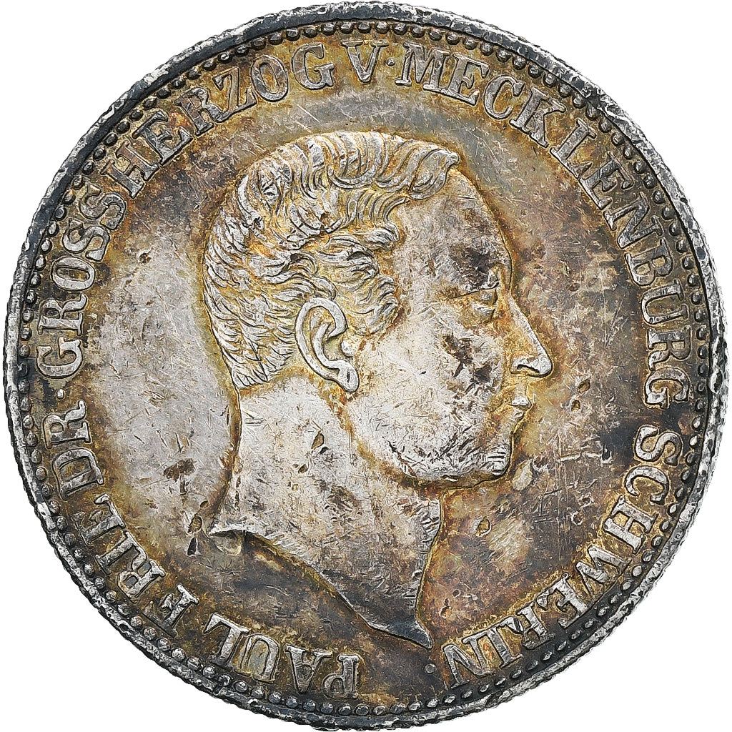 German States, Paul Frédéric, 2/3 Reichsthaler = 1/18 Mark de Cologne, 1841