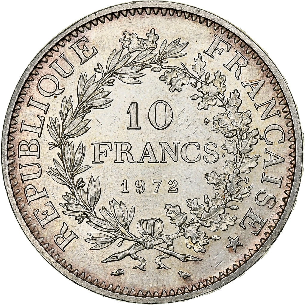 Coin, France, Hercule, 10 Francs, 1972, Paris, MS(60-62), Silver, KM:932