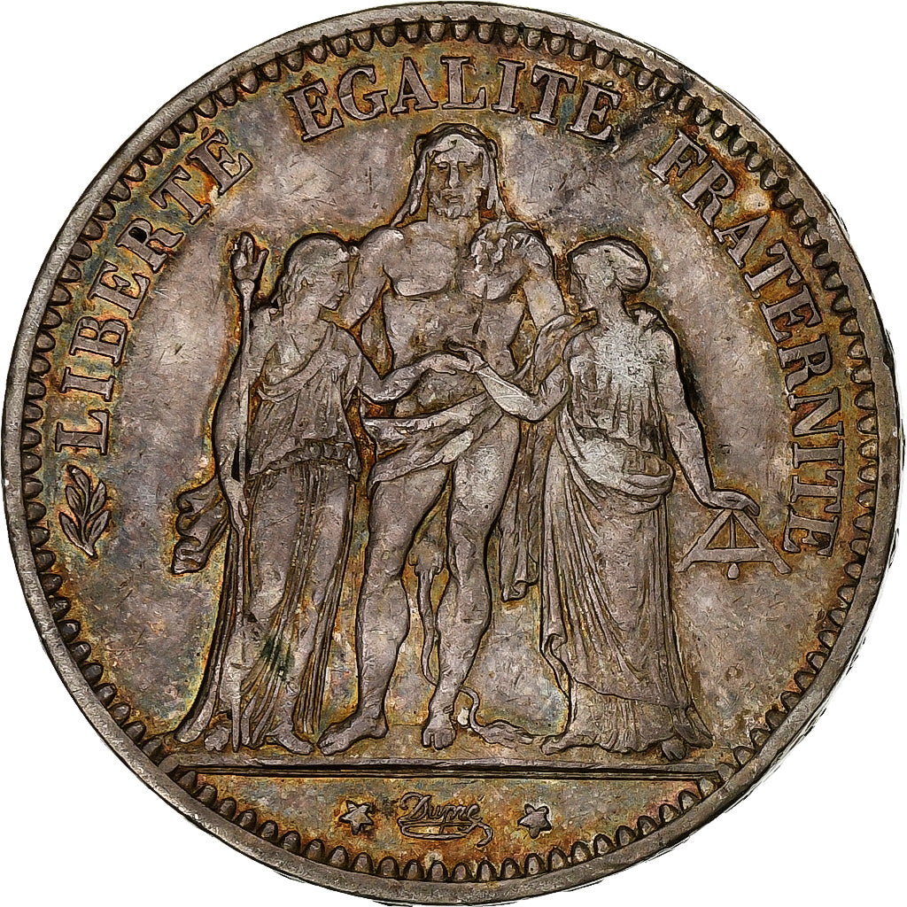 Coin, France, Hercule, 5 Francs, 1873, Paris, AU(50-53), Silver, KM:820.1