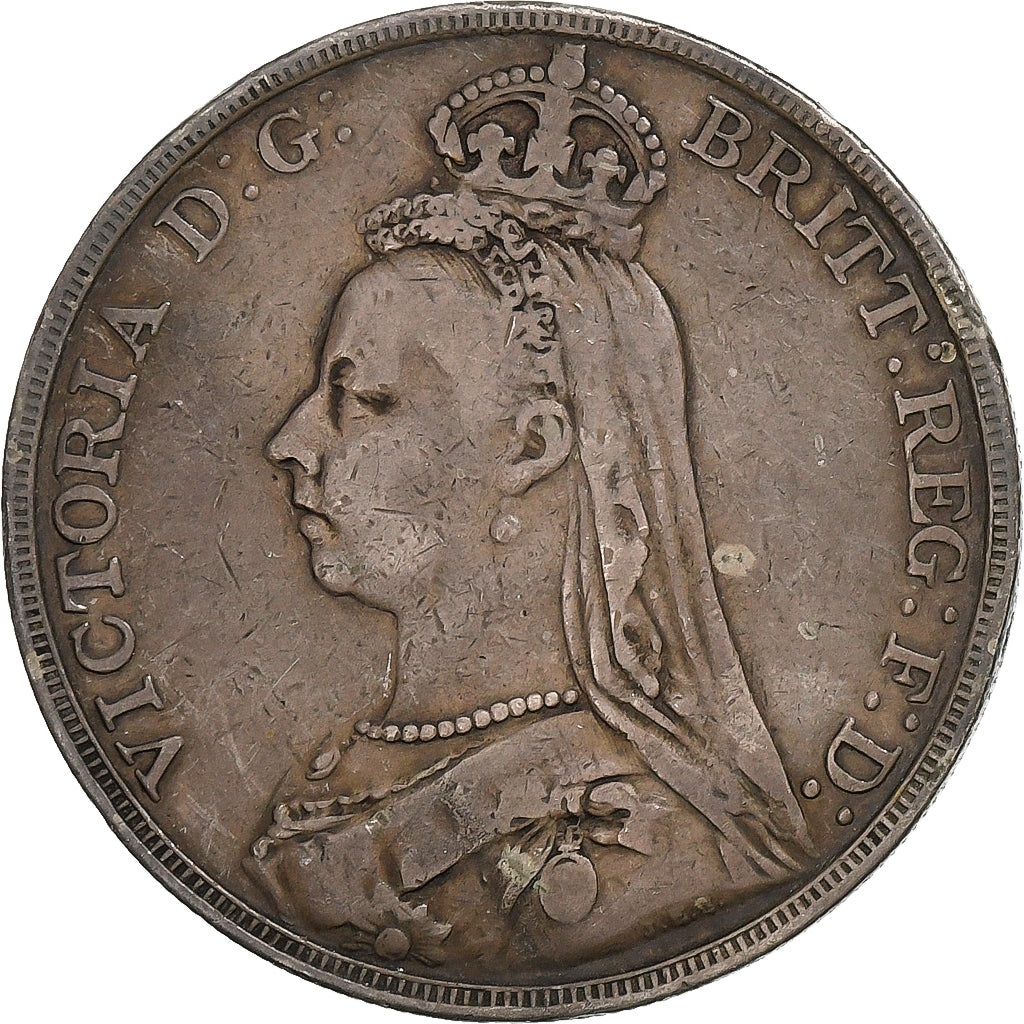 Gran Bretagna, HANNOVER, Victoria, 1 couronne, effigie du jubilé, 1889